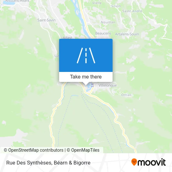 Rue Des Synthèses map