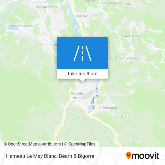 Hameau Le May Blanc map