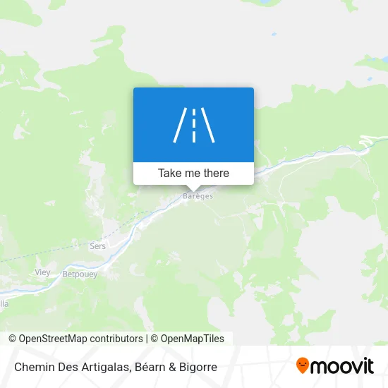 Chemin Des Artigalas map