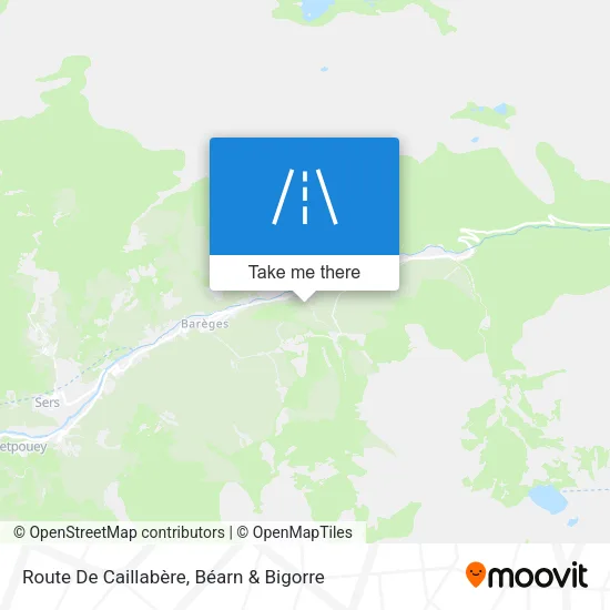 Route De Caillabère map