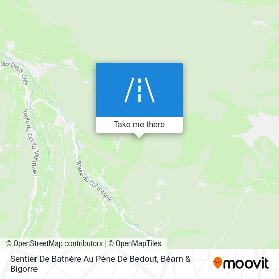 Sentier De Batnère Au Pène De Bedout map