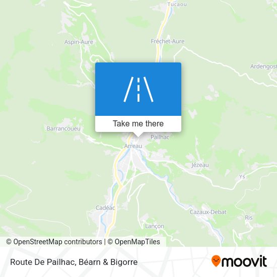 Route De Pailhac map