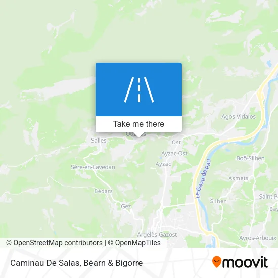 Caminau De Salas map