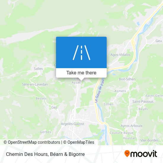 Chemin Des Hours map