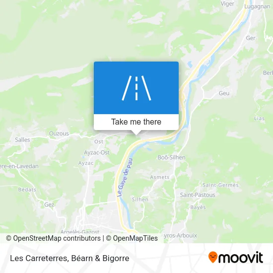 Les Carreterres map