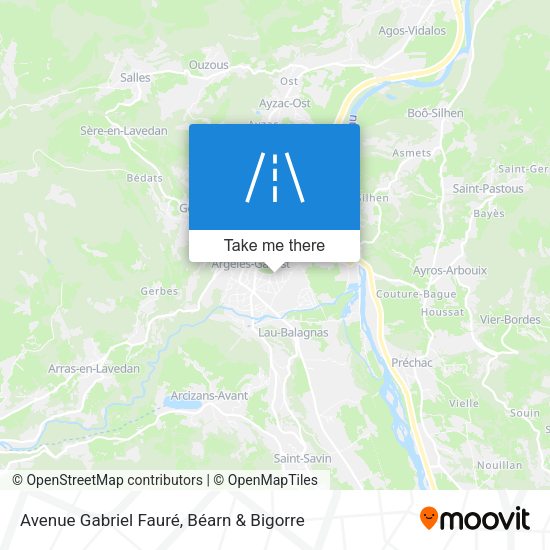 Avenue Gabriel Fauré map