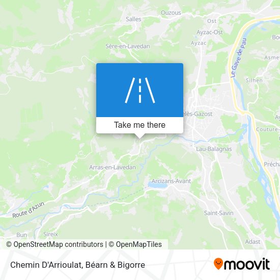 Chemin D'Arrioulat map
