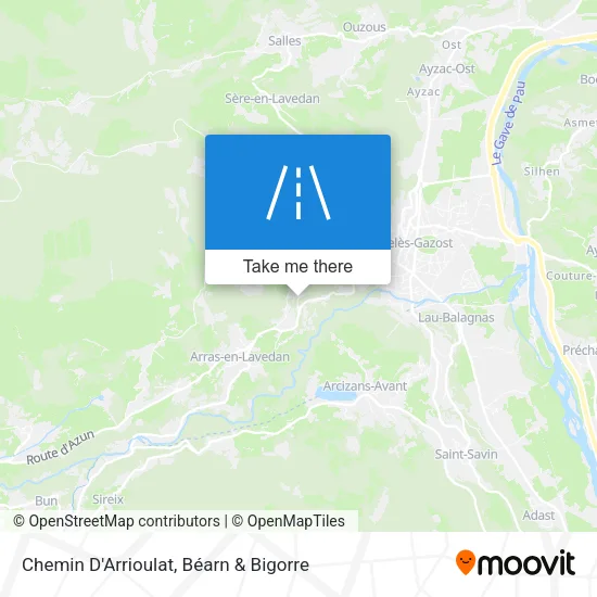 Chemin D'Arrioulat map