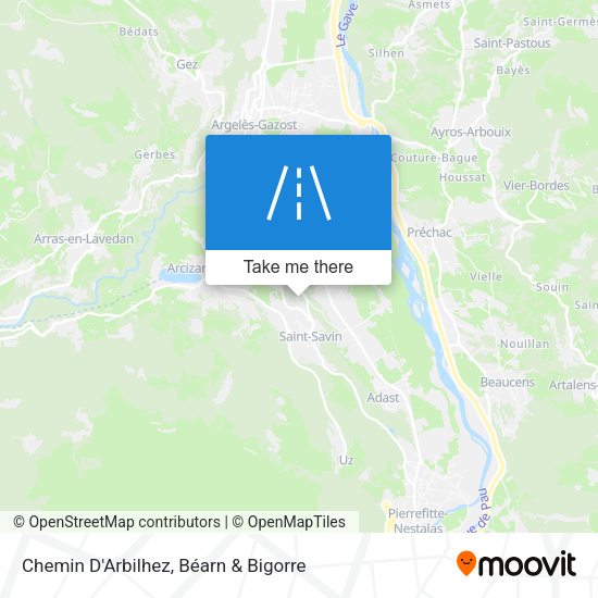 Chemin D'Arbilhez map