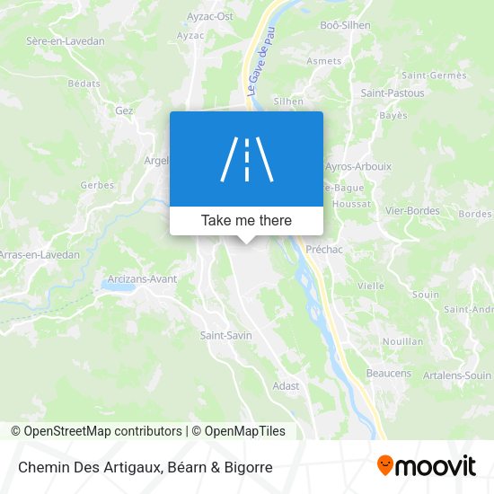 Chemin Des Artigaux map