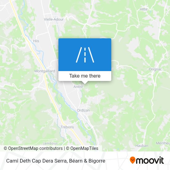 Camî Deth Cap Dera Serra map