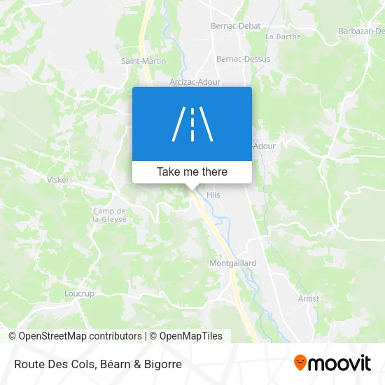 Route Des Cols map