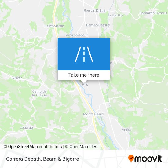 Carrera Debath map
