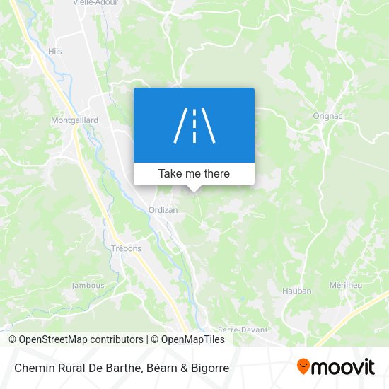 Chemin Rural De Barthe map