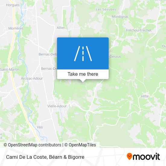 Cami De La Coste map