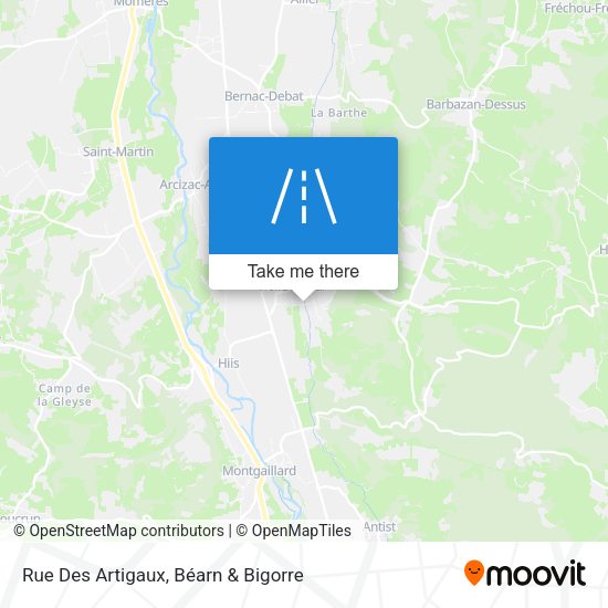 Rue Des Artigaux map