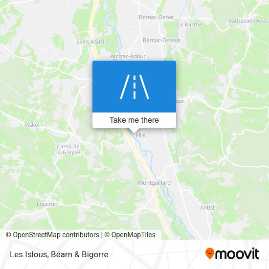 Les Islous map