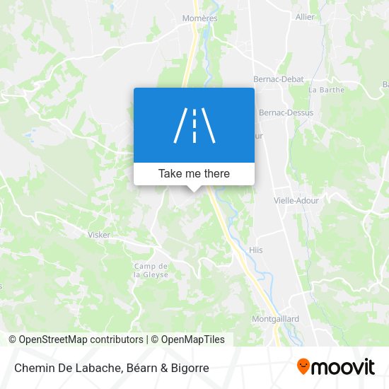 Chemin De Labache map