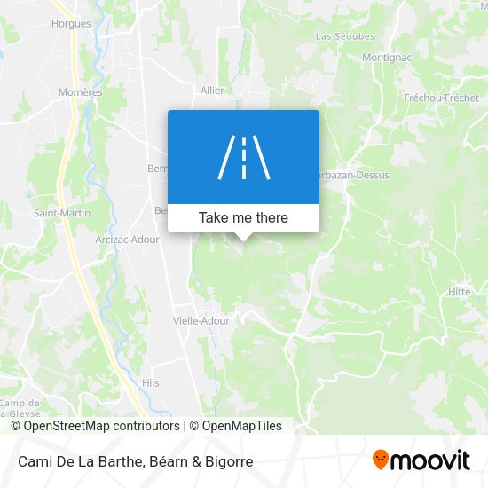 Cami De La Barthe map
