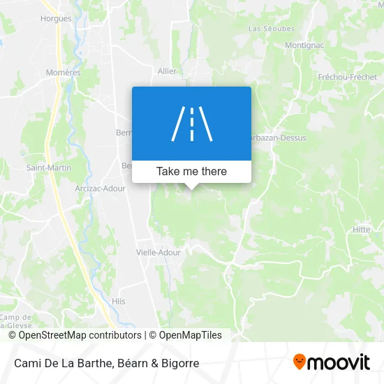 Cami De La Barthe map
