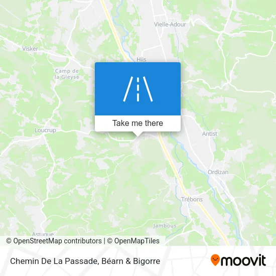 Chemin De La Passade map