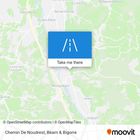 Chemin De Noudrest map