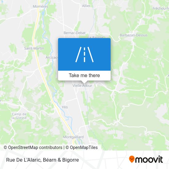 Rue De L'Alaric map