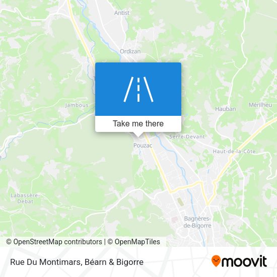 Rue Du Montimars map
