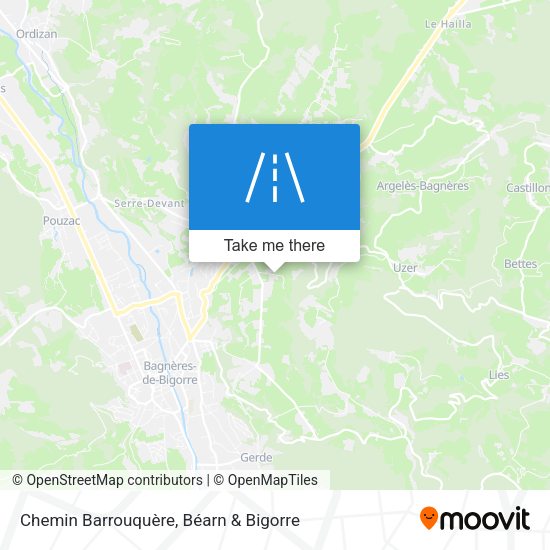 Chemin Barrouquère map