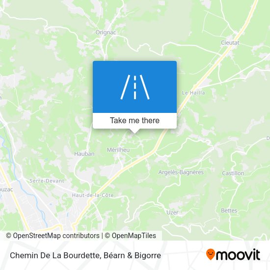 Chemin De La Bourdette map
