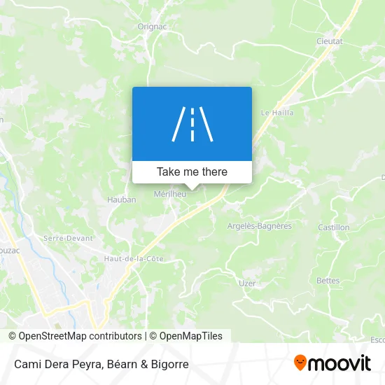 Cami Dera Peyra map