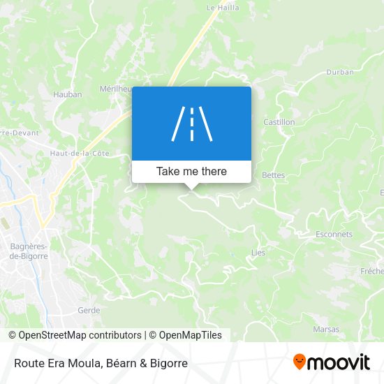 Route Era Moula map