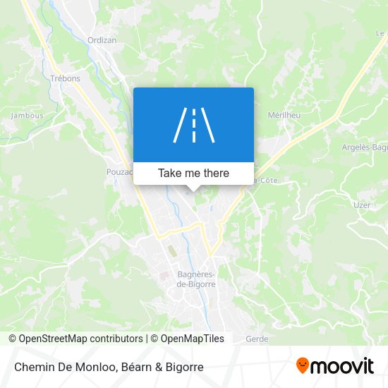 Chemin De Monloo map