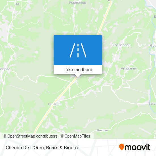 Chemin De L'Oum map