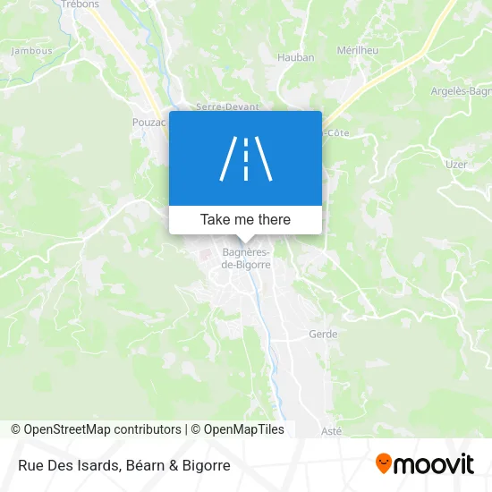 Rue Des Isards map