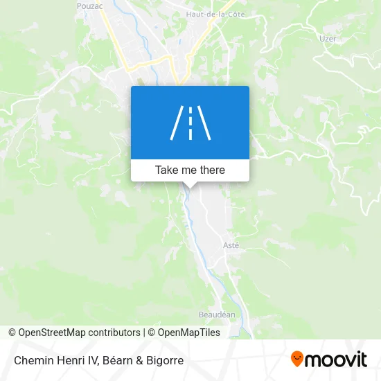 Chemin Henri IV map
