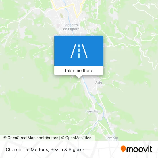 Chemin De Médous map