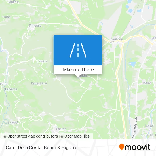 Cami Dera Costa map