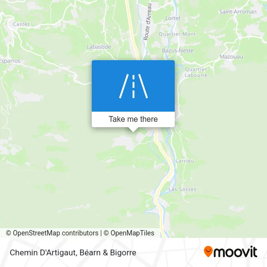 Chemin D'Artigaut map