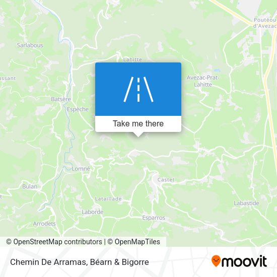 Chemin De Arramas map