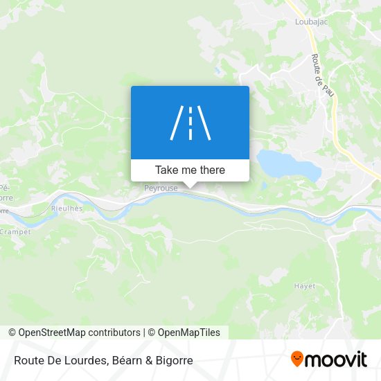 Route De Lourdes map