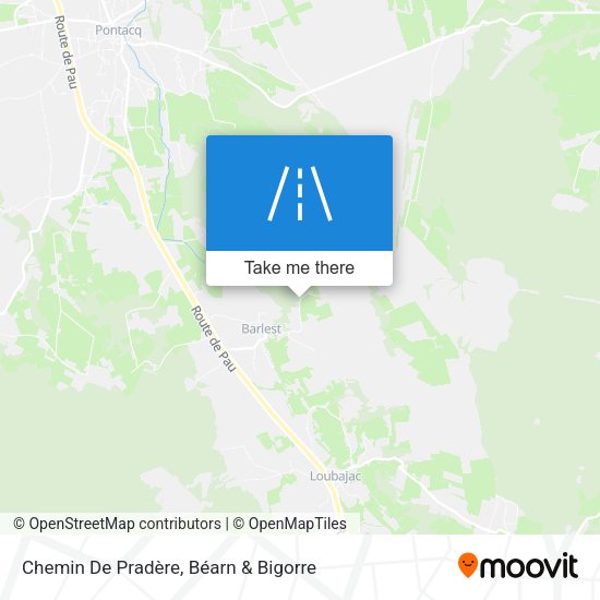 Chemin De Pradère map