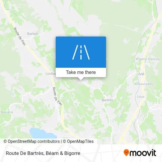 Route De Bartrès map
