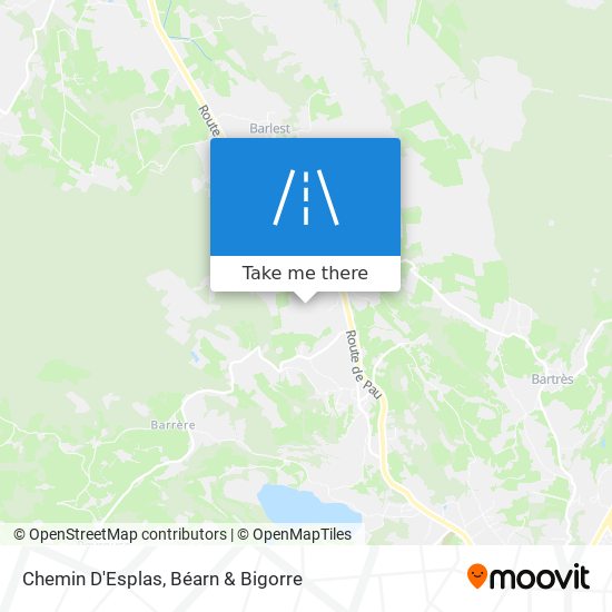 Chemin D'Esplas map