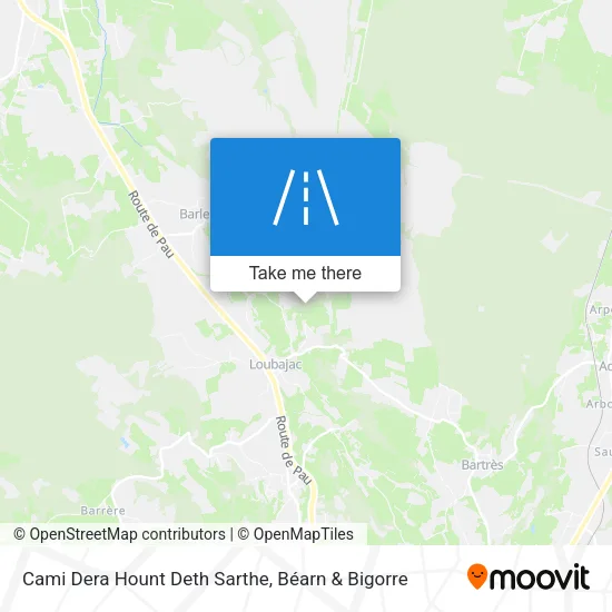 Cami Dera Hount Deth Sarthe map