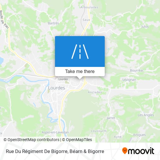 Mapa Rue Du Régiment De Bigorre