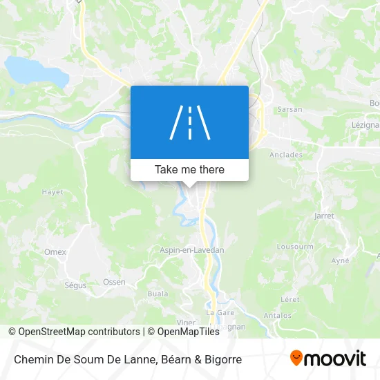 Chemin De Soum De Lanne map