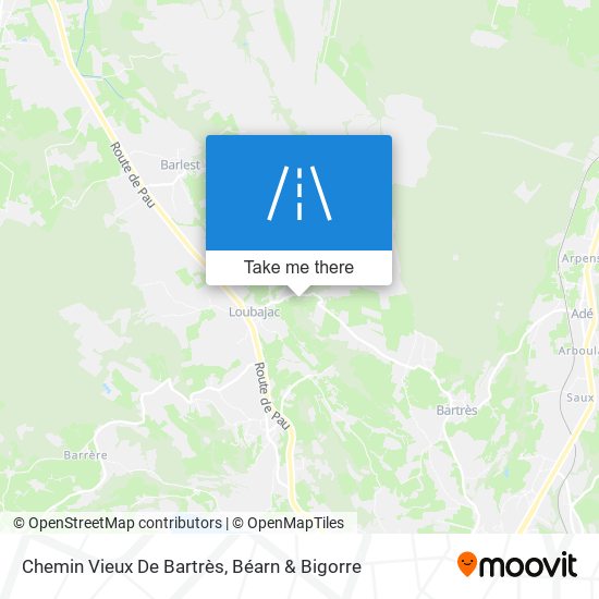 Chemin Vieux De Bartrès map