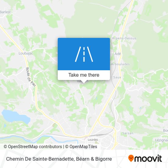 Chemin De Sainte-Bernadette map