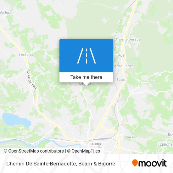 Chemin De Sainte-Bernadette map
